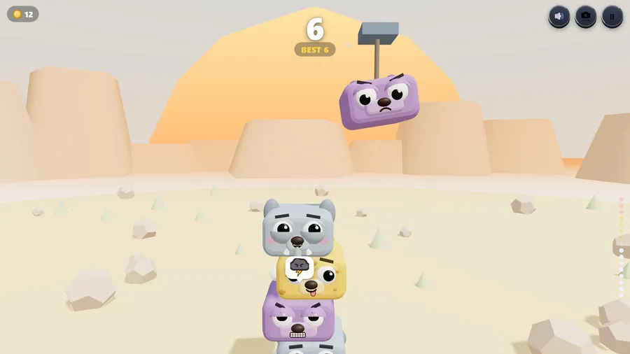 Close-up: a grumpy hippo glares with gritted teeth, a storm cloud in its bubble, at the giraffe that just landed on it