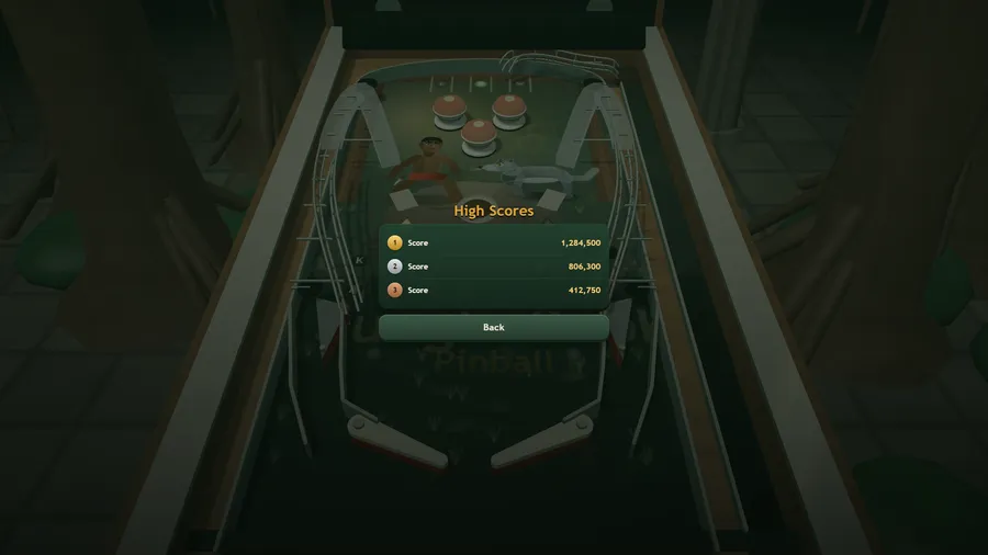 High Scores kept on this device: 1,284,500, 806,300 and 412,750 behind gold, silver and bronze markers