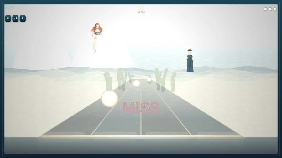 Act 4, The Shore: the sea washed white, the girl on land with her jar and the prince apart from her, 52 notes left